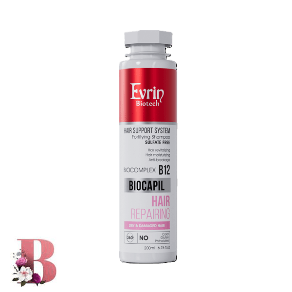 شامپو تقویت کننده موهای خشک اورین بیوتک ۲۰۰ میلی لیتر | Evrin Biotech Fortifying Shampoo For Dry Hair 200 ml