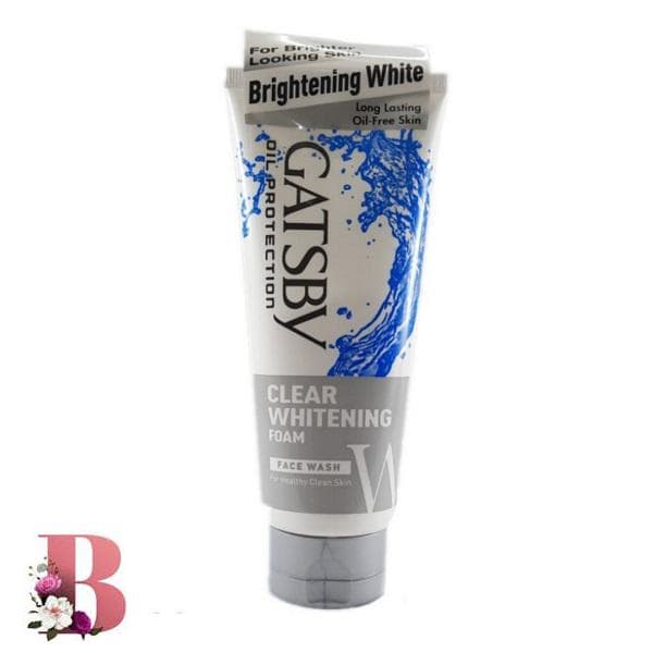 فوم شستشو سفید کننده گتسبی ۱۲۰ گرم | GATSBY CLEAR WHITENING FOAM FACE WASH 120g