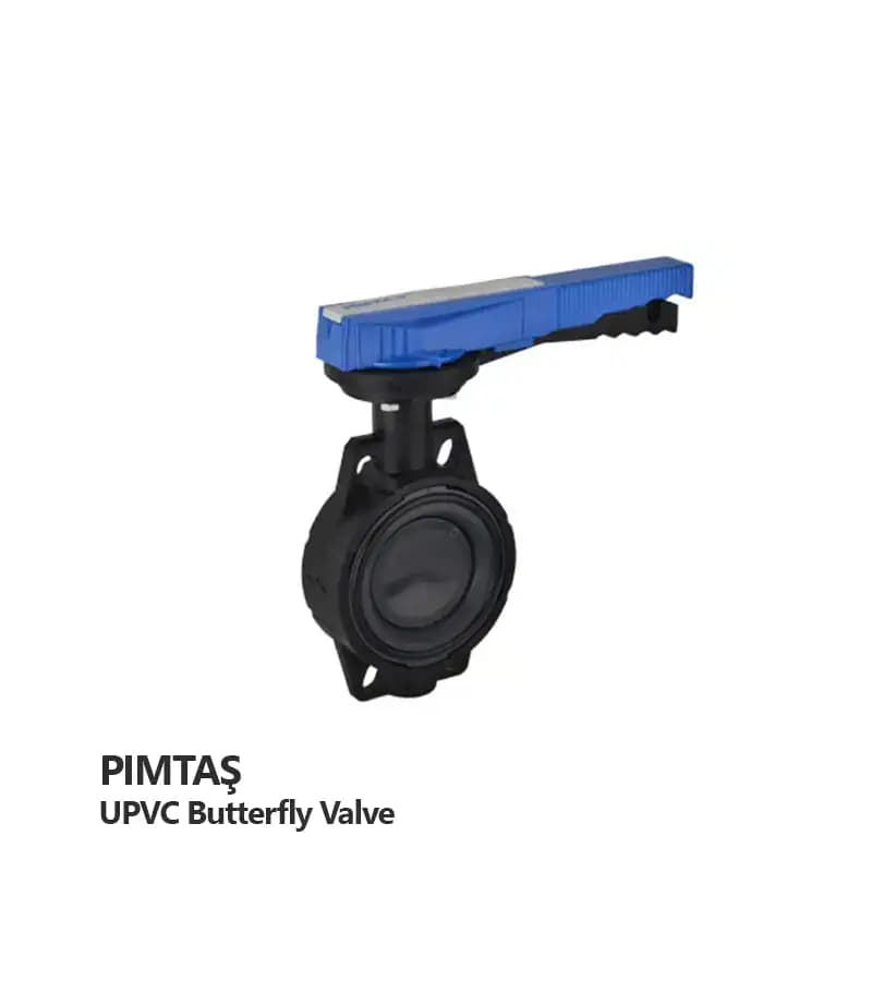 شیر پروانه UPVC پیمتاش (PIMTAS) سایز 125 میلی‌متر