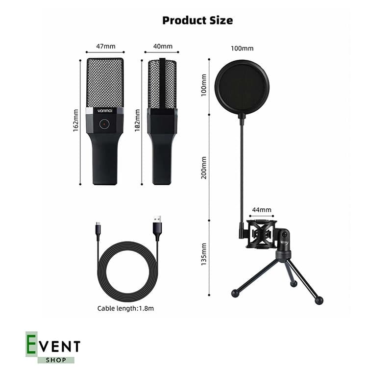 میکروفون استودیویی X1R YANMAI — تصویر ۶