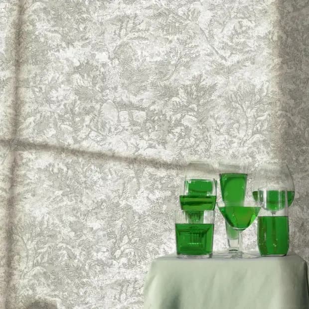 کاغذ دیواری راکتور طرح شاخ و برگ کد 8006 — تصویر ۴