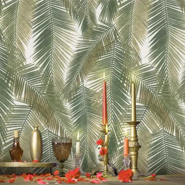 کاغذ دیواری راکتور طرح شاخ و برگ کد 8094