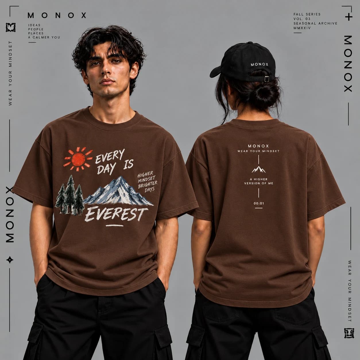 تیشرت MONOX مدل EVEREST | یونیسکس — تصویر ۲