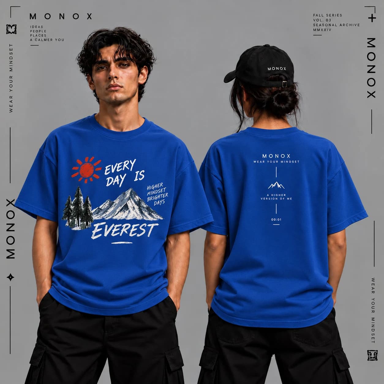 تیشرت MONOX مدل EVEREST | یونیسکس — تصویر ۴