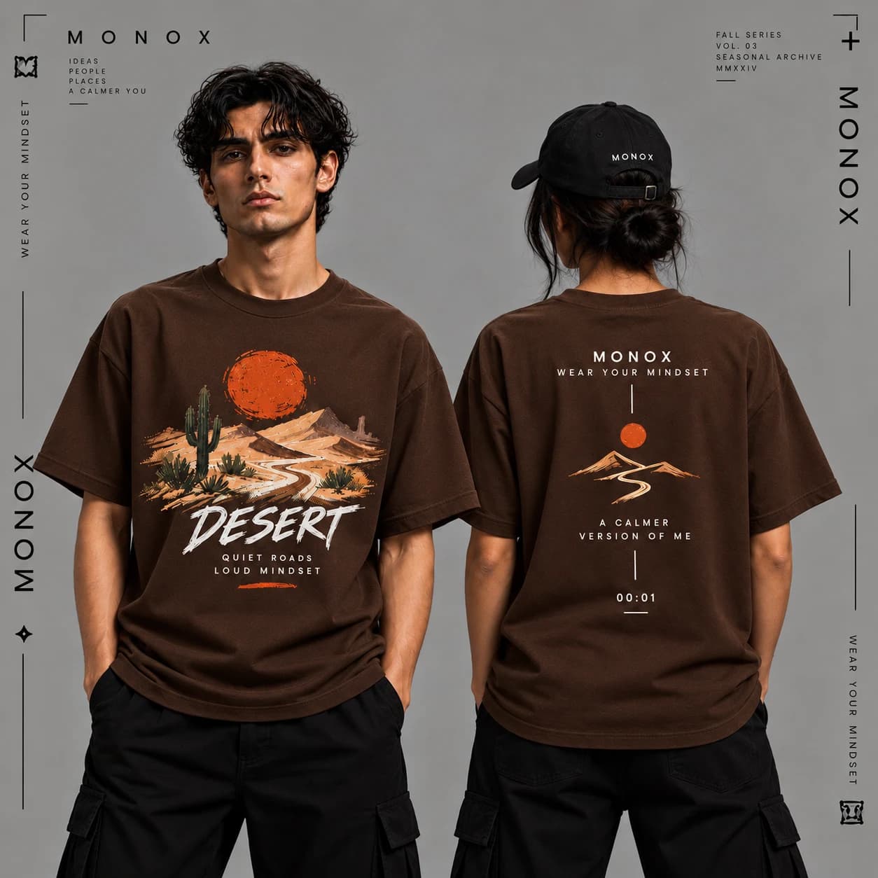 تیشرت MONOX مدل DESERT | یونیسکس