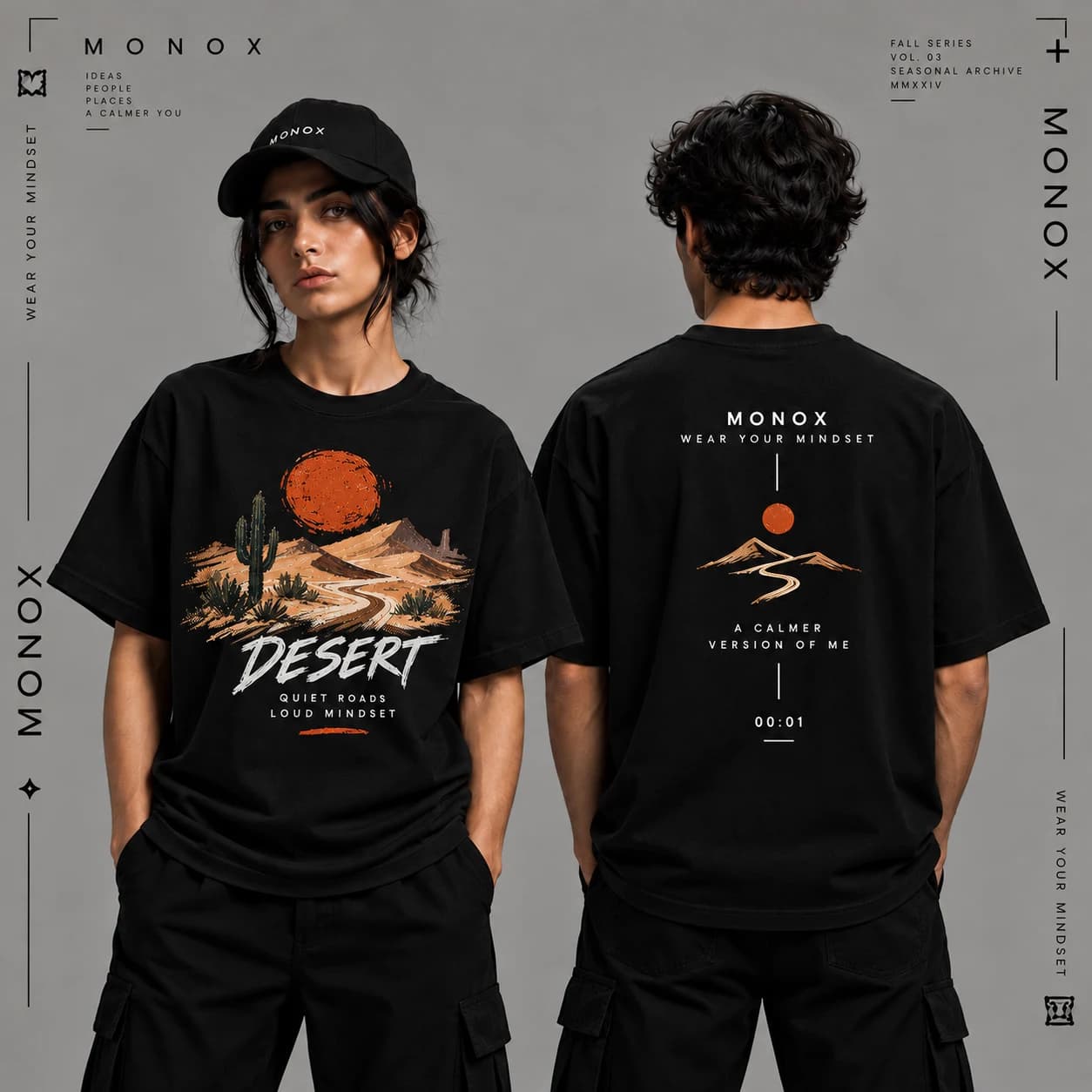 تیشرت MONOX مدل DESERT | یونیسکس — تصویر ۴