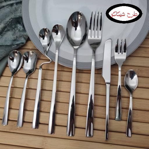 سرویس قاشق و چنگال 12 نفره 72 پارچه mg — تصویر ۵