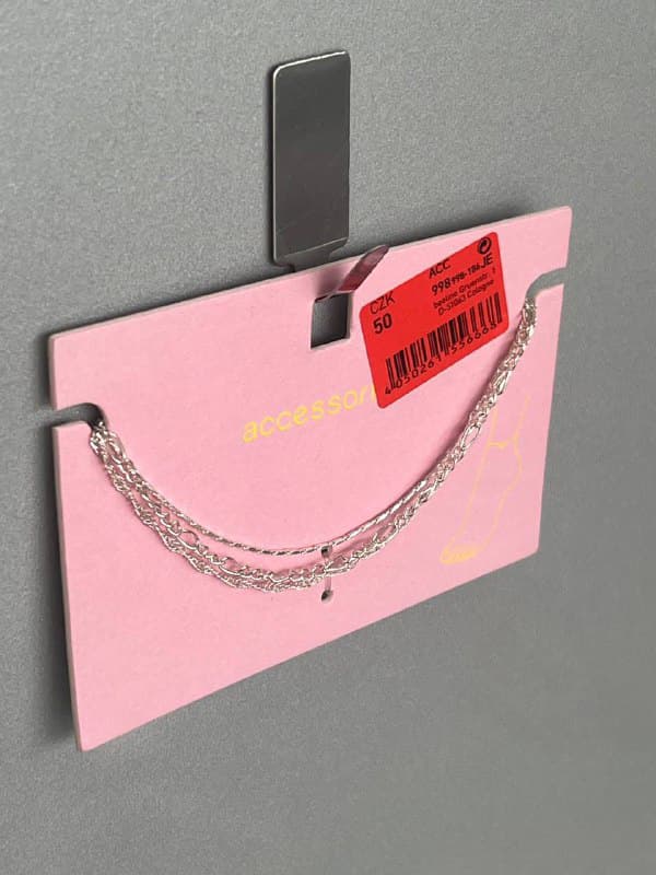 پابند زنجیری نقره ای برند accesories — تصویر ۲