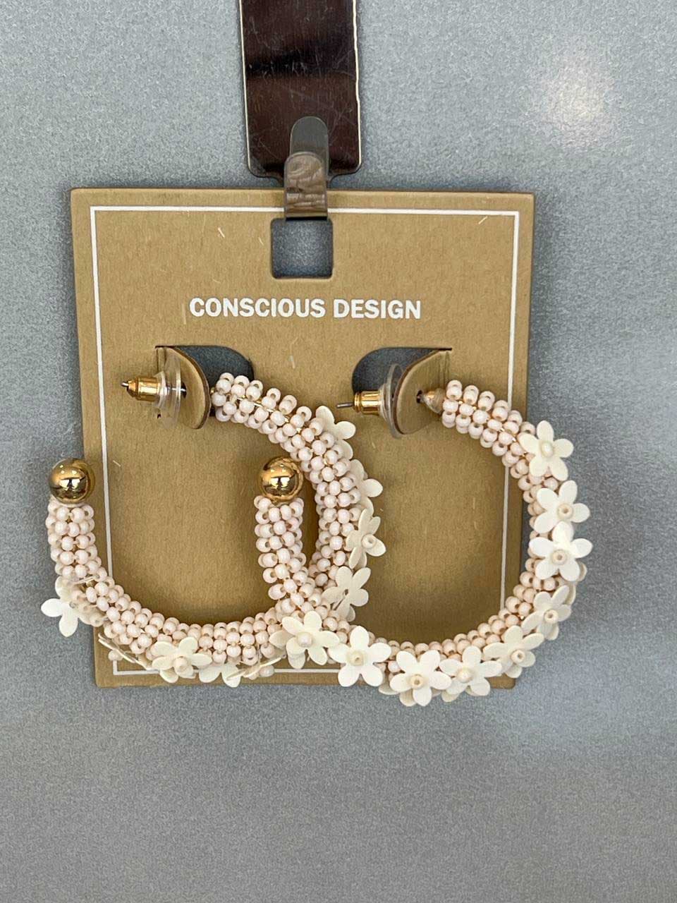 گوشواره حلقه ای مدل Blooming Hoop