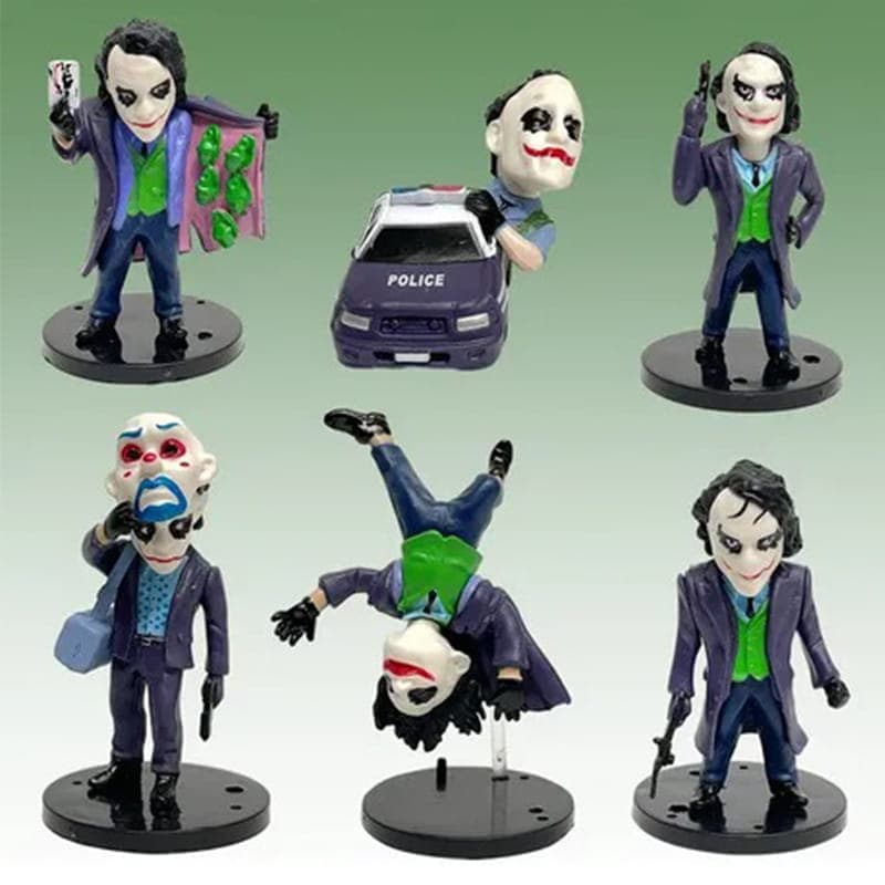 مینی فیگور جوکر نقابدار joker کد 2076 بسته 6 عددی — تصویر ۳
