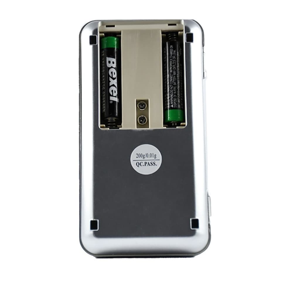 ترازو دیجیتال جیبی مدل MH-200 با دقت 0.01 گرم و ظرفیت 200 گرم — تصویر ۳
