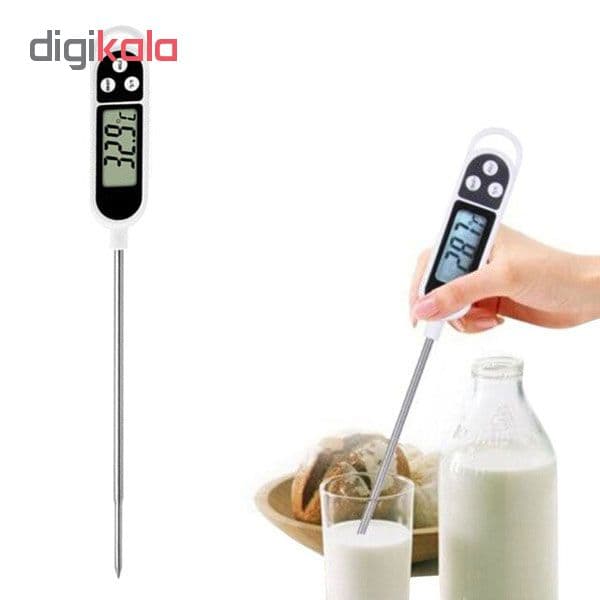دماسنج دیجیتال میله‌ای مدل KT-300 با سنسور استیل نفوذی و نمایشگر LCD — تصویر ۳