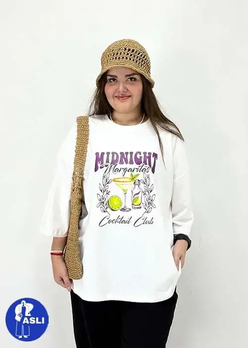 تیشرت باکسی سایز بزرگ midnight