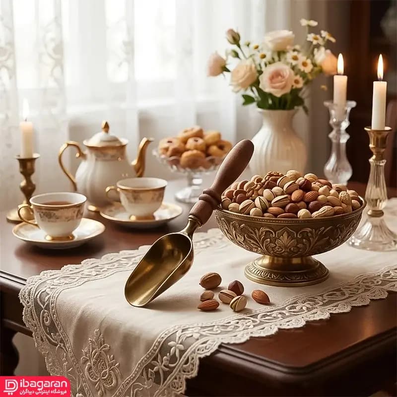 قاشق آجیل دسته چوبی ریور مدل 102