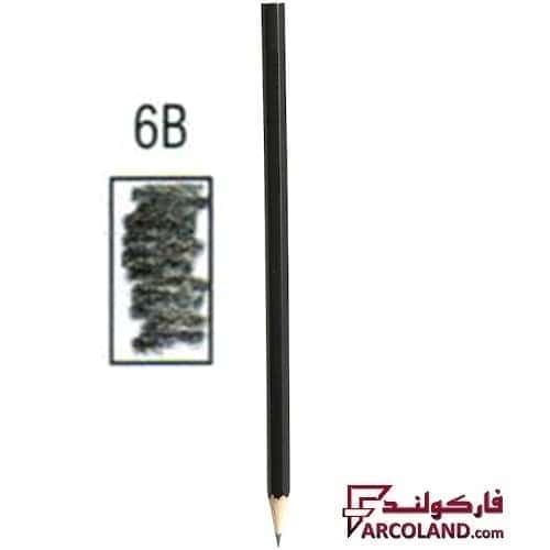 مداد طراحی 6B مشکی