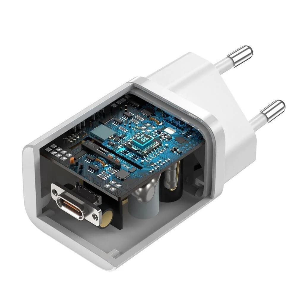 شارژر دیواری باسئوس مدل CCSUP-L02 به همراه کابل تبدیل USB-C — تصویر ۲