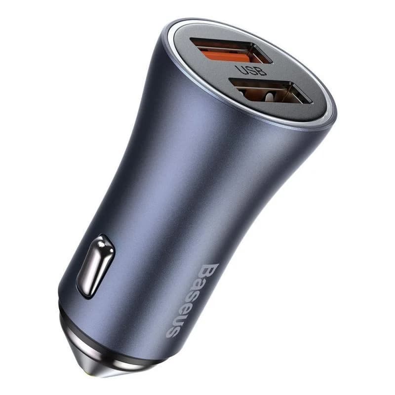شارژر فندکی باسئوس مدل tzccjd-a0g به همراه کابل تبدیل USB-C — تصویر ۲
