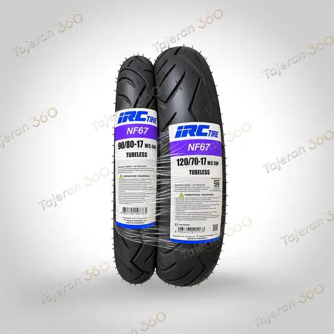 لاستیک موتور سیکلت IRC سایز 120/70/17 و 90/80/17 — تصویر ۲