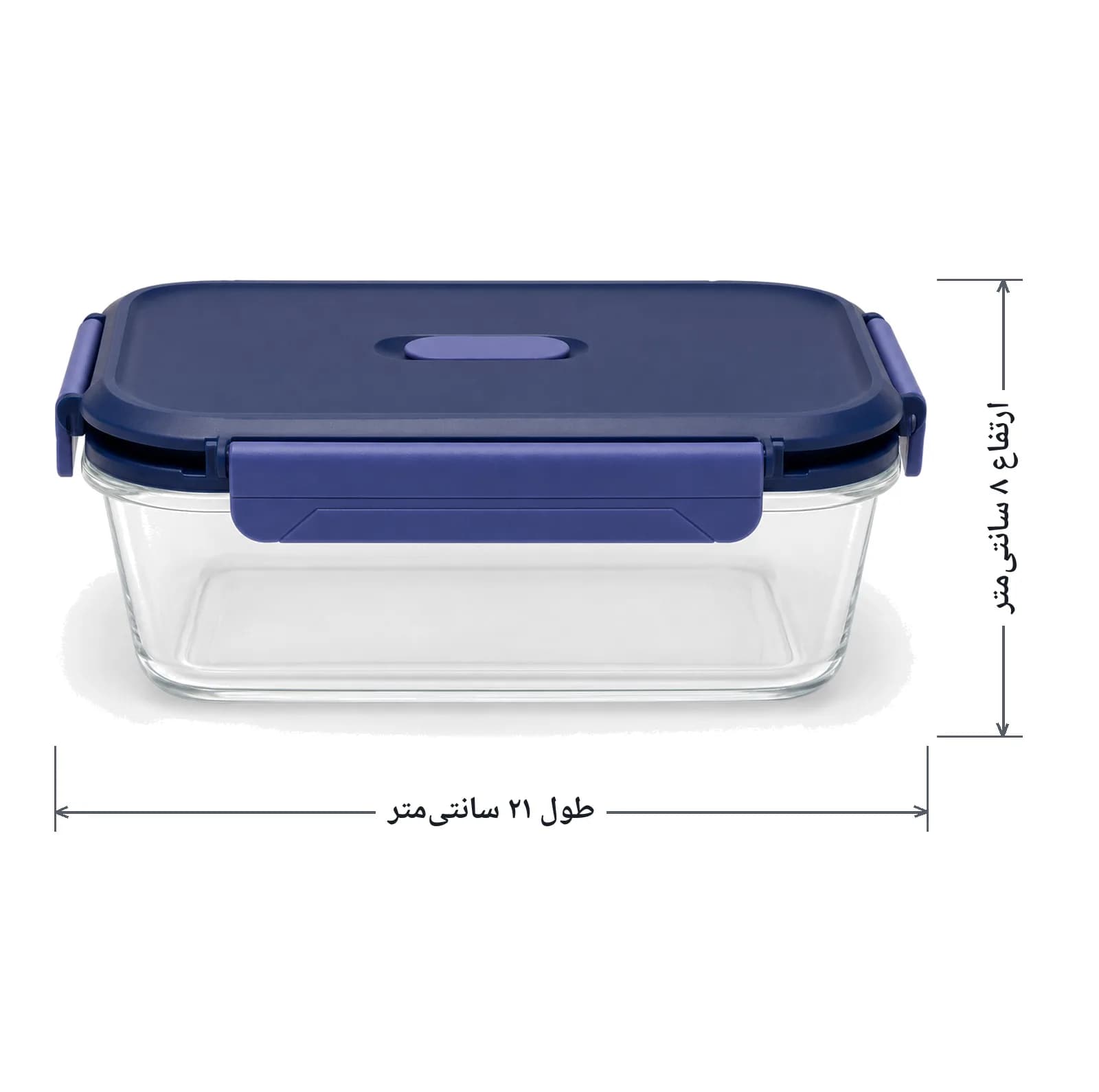 ظرف نگهدارنده با بدنه پیرکس لومینارک مدل L21 مناسب برای قرار دادن در ماکروویو — تصویر ۶
