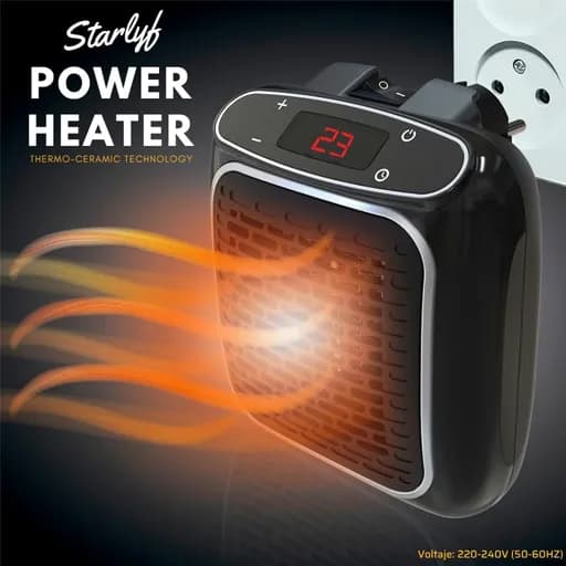 هیتر برقی دیواری STARLYF مدل Power Heater با توان ۸۰۰ وات — تصویر ۳