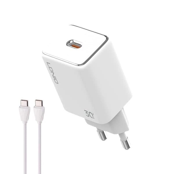 آداپتور 30w برند LDNIO مدل A1508C به همراه کابل TYPEC