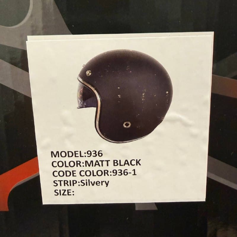 کلاه کاسکت وسپایی ردلاین مدل MATT BLACK 936 — تصویر ۴