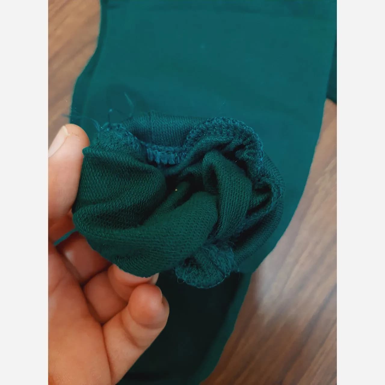 ست بلوز شلوار تدی اسپرت دخترانه و پسرانه دورس پنبه سبز و قهوه ای سایز 45 تا 55 — تصویر ۳