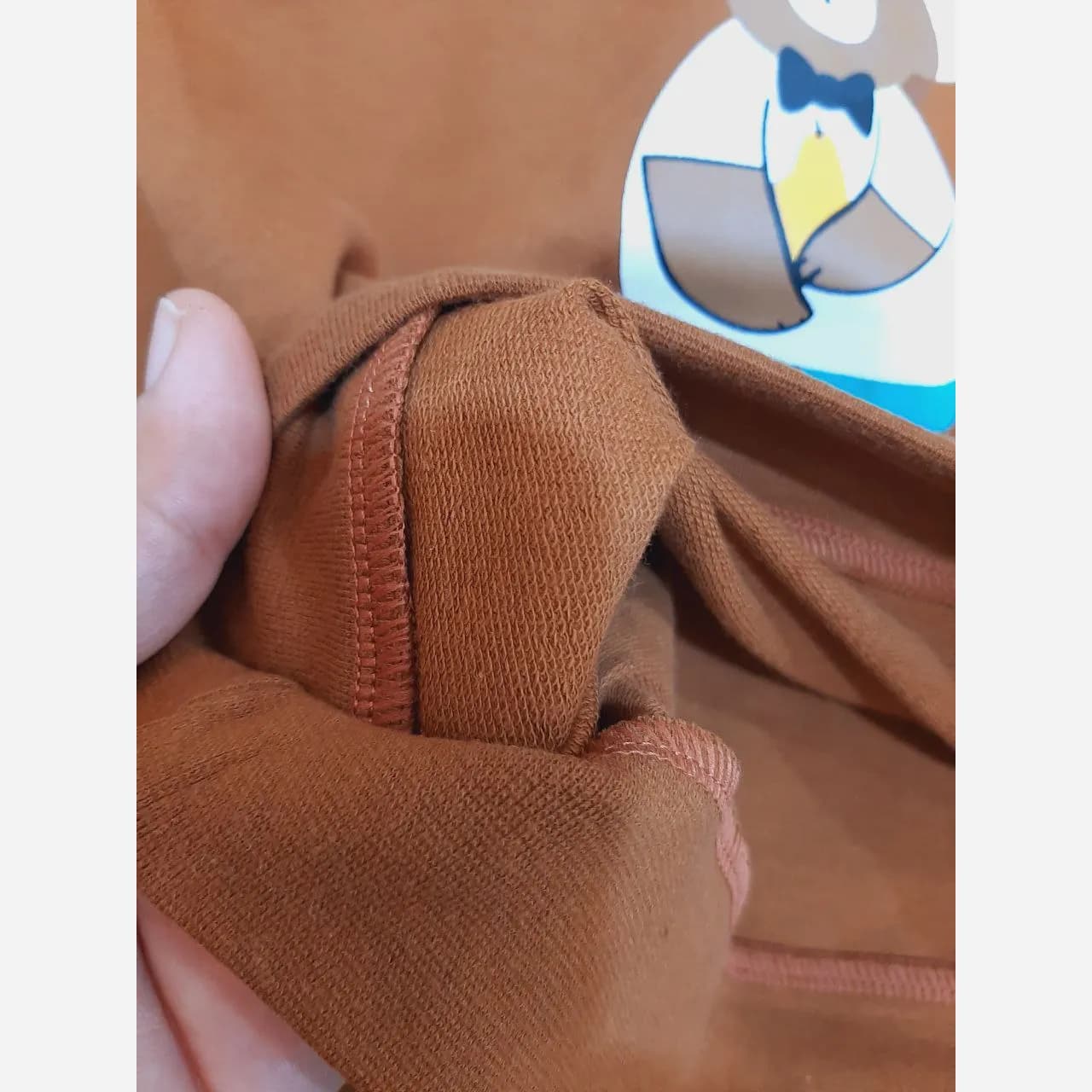 ست بلوز شلوار تدی اسپرت دخترانه و پسرانه دورس پنبه سبز و قهوه ای سایز 45 تا 55 — تصویر ۵