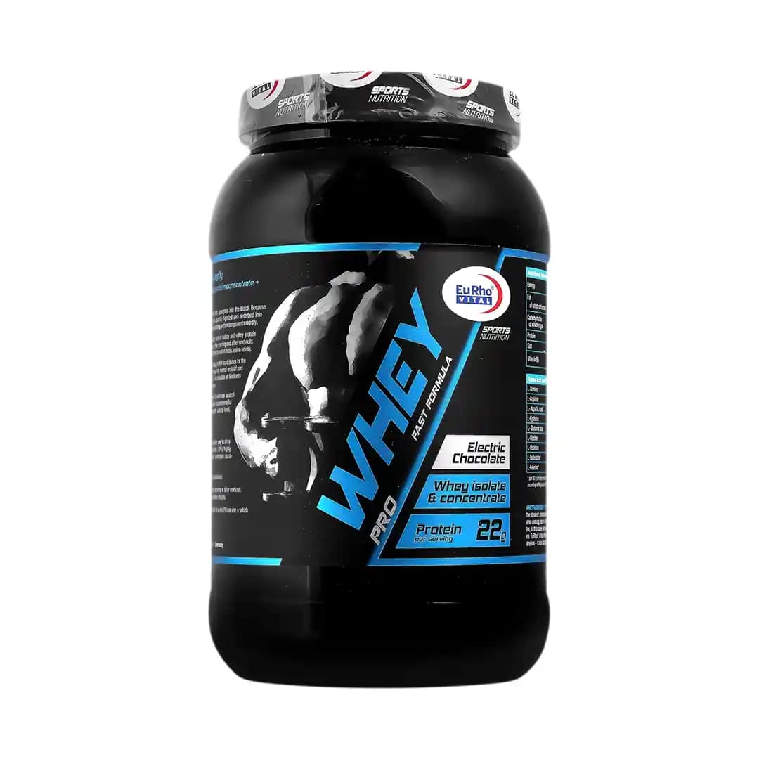 پودر وی پرو با طعم شکلات یوروویتال 1000 گرم/Whey Pro 1000 g Eurho Vital Electric Chocolate