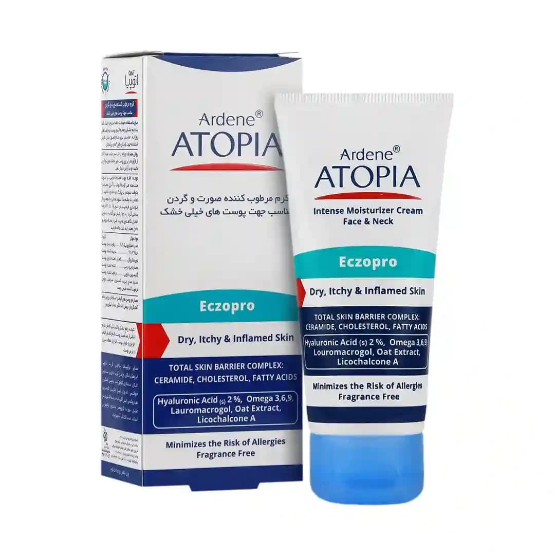 کرم مرطوب کننده صورت و گردن اکزو پرو آردن اتوپیا مناسب پوست های خیلی خشک 500 میلی لیتر/Eczopro Face And Neck Intense Moisturizer Cream Ardene Atopia