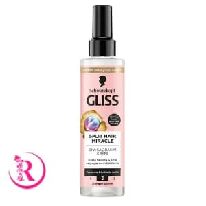 اسپری دو فاز گلیس مدل SPLIT HAIR MIRACLE با روغن، مناسب موهای آسیب دیده، حجم 200 میلی‌لیتر