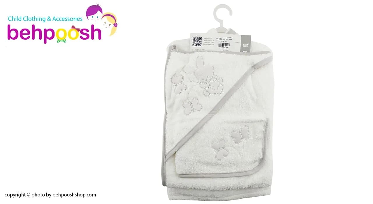 ست حوله تن پوش لوکس خرگوش پروانه مادركر Mothercare — تصویر ۲