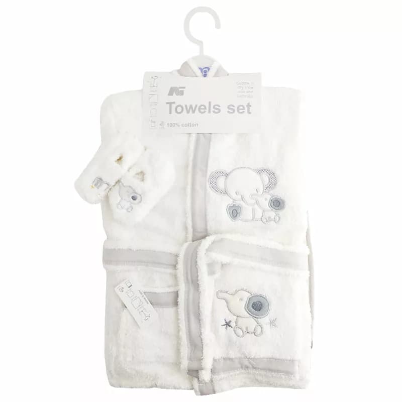 ست حوله تن پوش لوکس دو فیل مادركر Mothercare