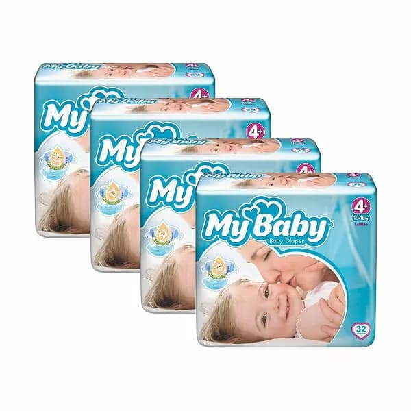 پوشک مای بیبی 32 عددی سایز 4+ My Baby — تصویر ۲