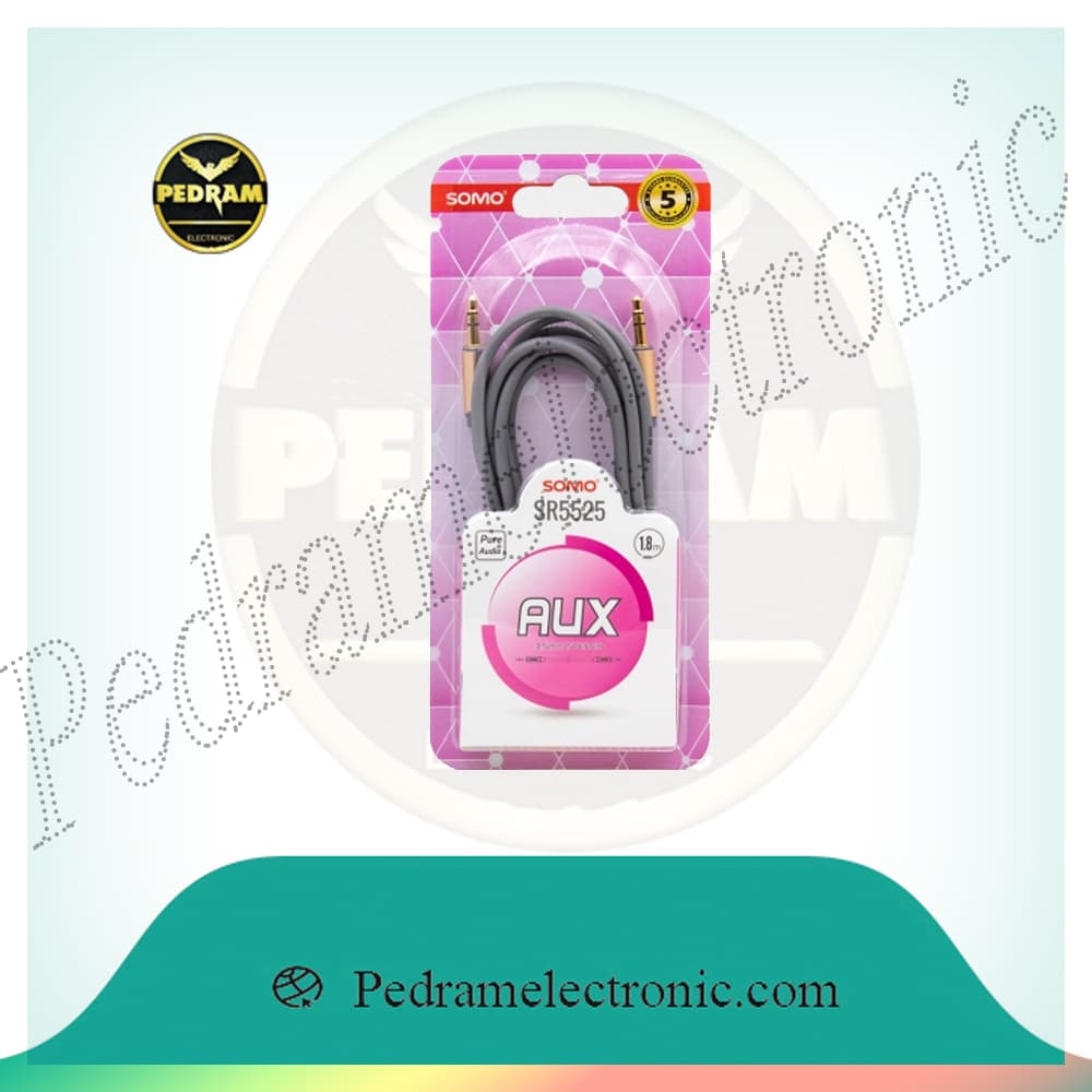 کابل AUX سومو SOMO مدل SR5525 طول 1.8 متر