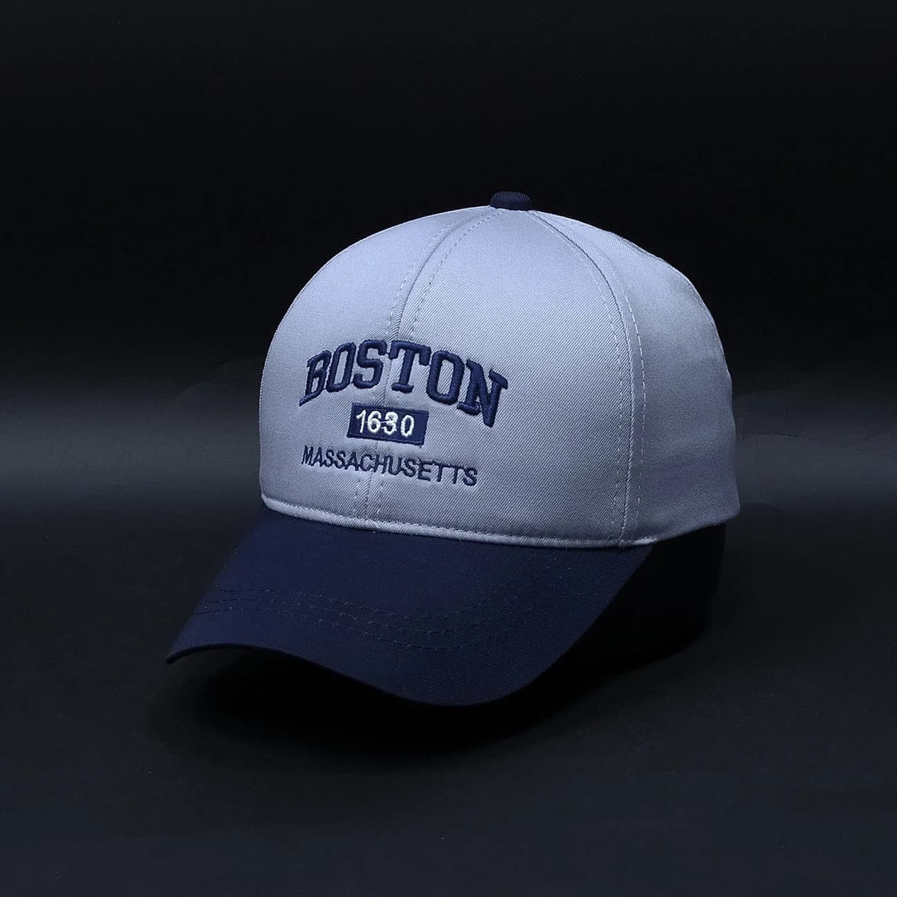 کلاه بیسبالی کتان BOSTON دو رنگ | کپ بوستون مناسب استایل های کژوال و روزمره با طراحی خاص و شیک
