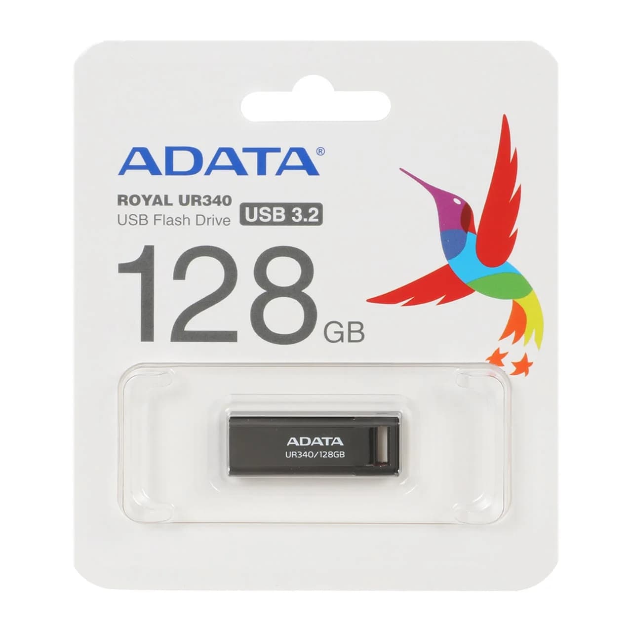 ADATA UR340 USB 3.2 Flash Memory – 128GB مشکی (گارانتی پنج ساله آونگ)