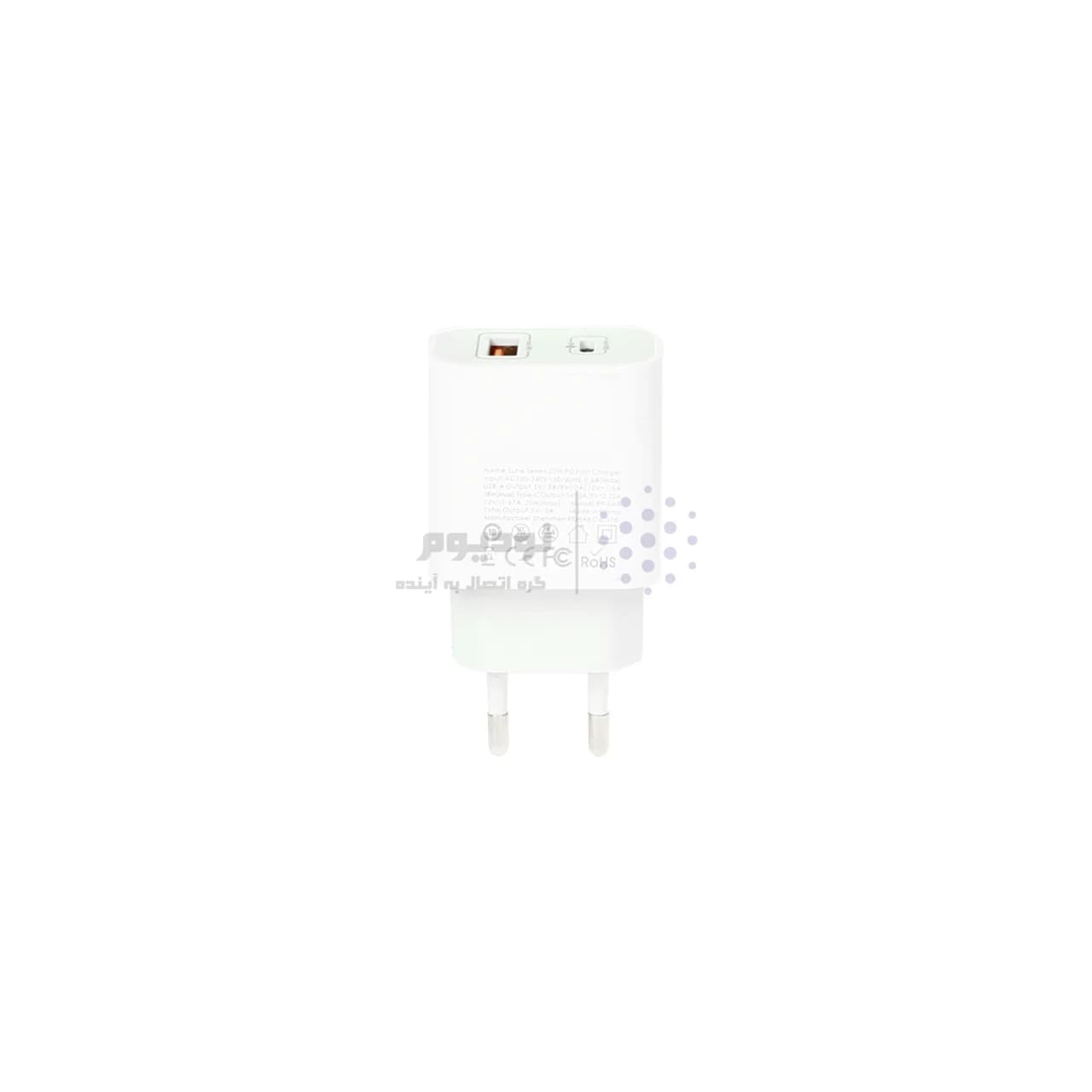 شارژر دیواری فست و PD دو پورت Remax مدل RP-U68 20W – سفید — تصویر ۲