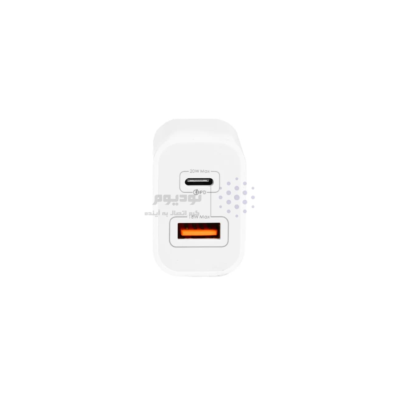 شارژر دیواری فست و PD دو پورت Remax مدل RP-U68 20W – سفید — تصویر ۴
