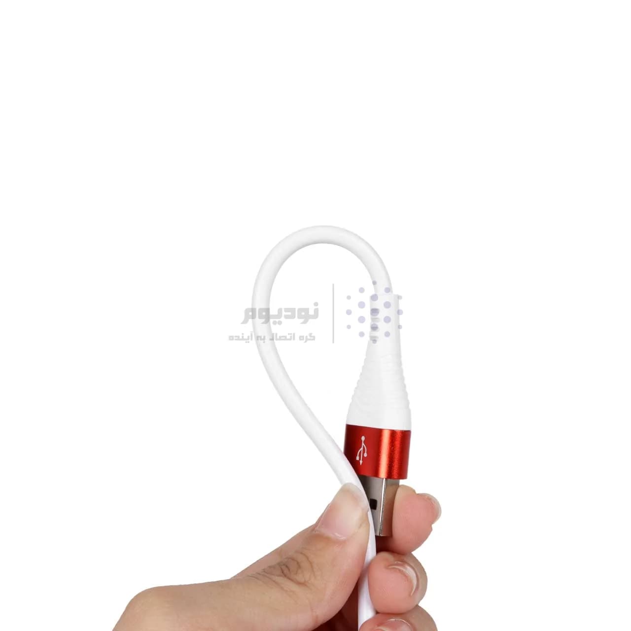 کابل شارژ فست 1.1 متری اندروید MNS مدل M018A – سفید – SMO — تصویر ۲