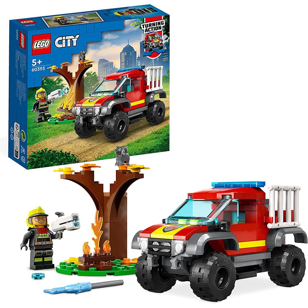 لگو City مدل 4×4 Fire Truck Rescue 60393