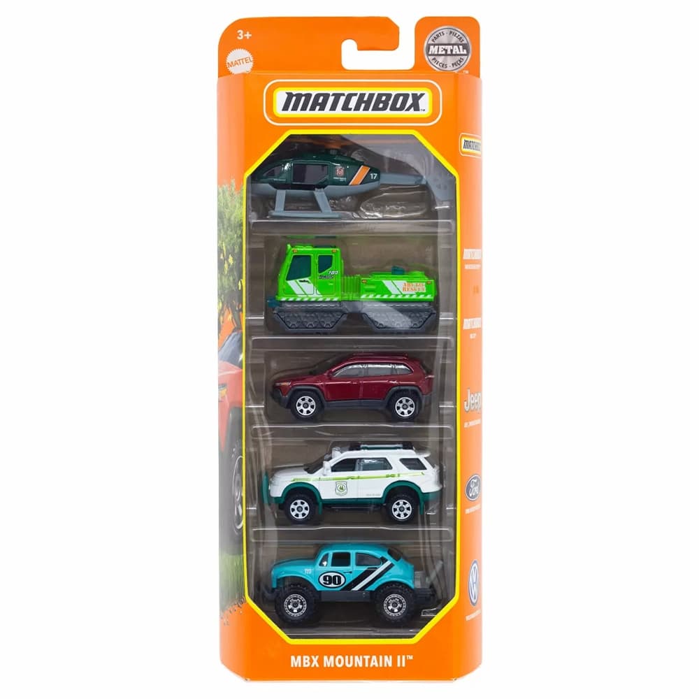 مجموعه 5 عددی ماشین فلزی matchbox مدل MBX Mountain II