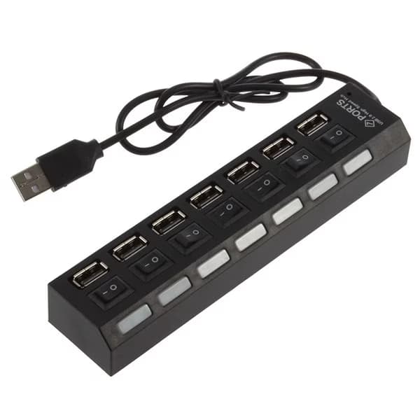 هاب 7 پورت USB 2.0 مدل کلیددار
