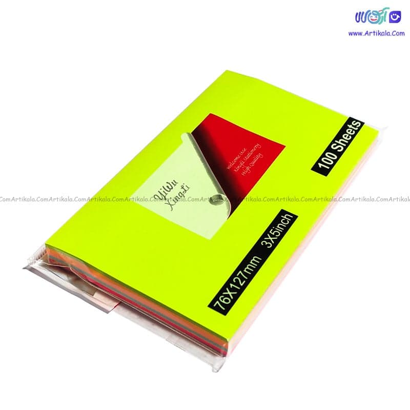 کاغذ یادداشت چسبی چند رنگ بدون خط کد S1-5 برند XINGLI