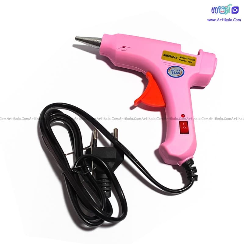 دستگاه چسب حرارتی تفنگی پایه‌دار برقی کد TL-186 — تصویر ۲