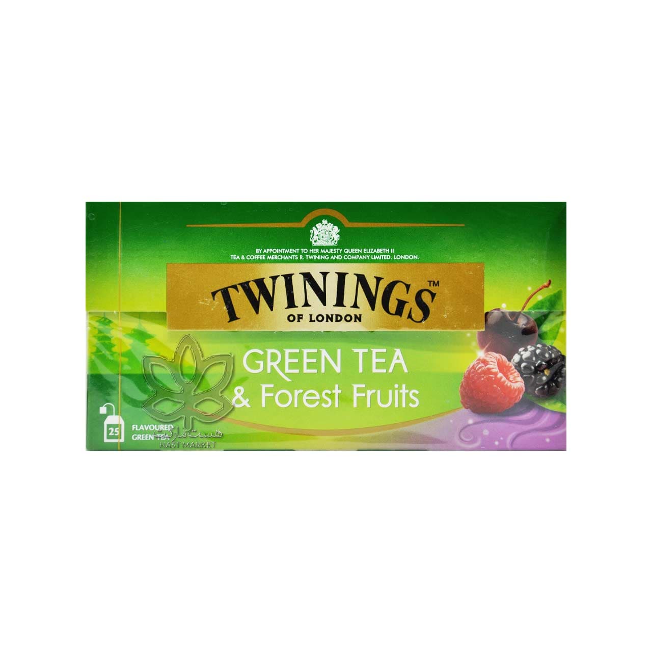 چای سبز با میوه های جنگلی ۲۵ عدد تویینینگز – twinings