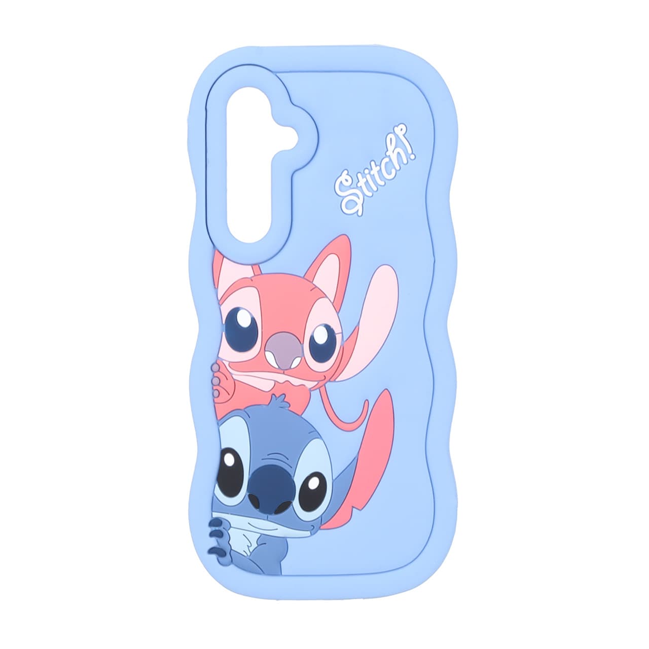 قاب سیلیکونی کنگره ای Stitch برجسته فانتزی Samsung Galaxy A35 / A55 – آبی کد 1