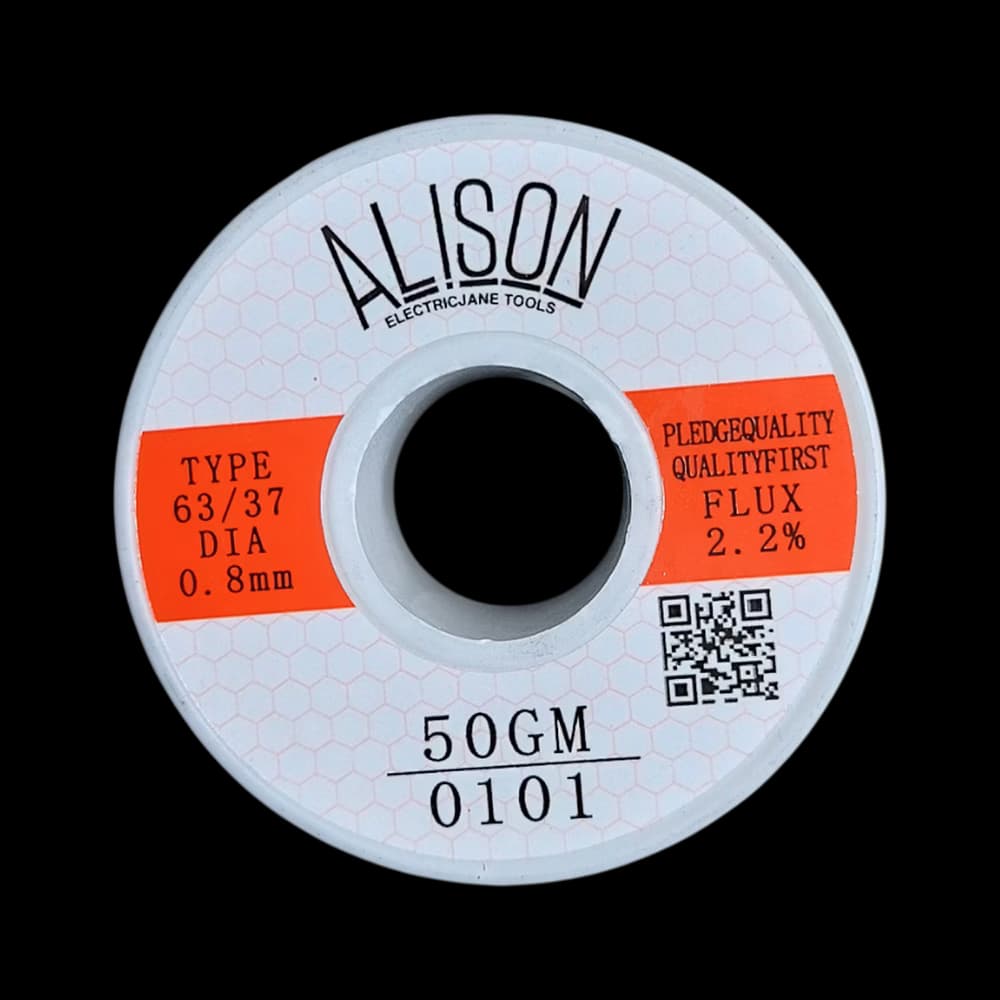 سیم لحیم آلیسون مدل Alison 0.8mm 50gr 63/37