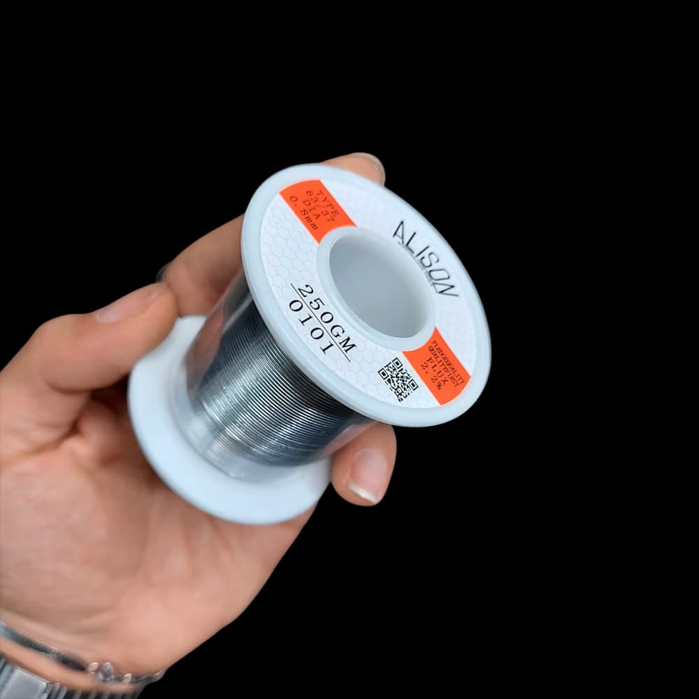 سیم لحیم آلیسون مدل Alison 0.8mm 250gr 63/37 — تصویر ۲