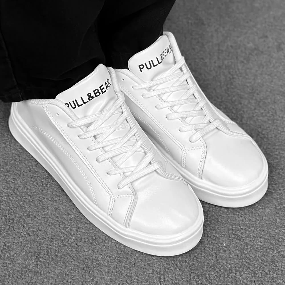 کتانی ونس PULL&BEAR سفید کد 31040 — تصویر ۲